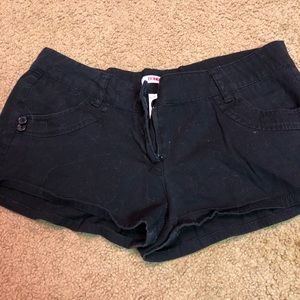 Black cloth shorts!